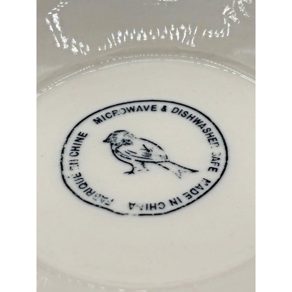 ANTHROPOLOGIE Footed Bowl Akaya Elka Red Bohemian Floral Handpainted Cereal Soup - Picture 10 of 13